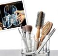 Lipstick Holder and Organizer Acrylic Round Lip Gloss Stand Makeup Storage Organizer Makeup Brush Holder S Shape Style. 