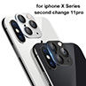 Phone Rear Camera Lens Protector Ring Cover Seconds Change for iPhone 11 Pro Max. 