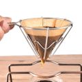 V60 Espresso Coffee Filter Net Stainless Steel Dripper Filter Cup Holder Drip Coffee Maker Kitchen Accessories. 