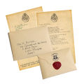 Harry potter Admission Letter Hogwarts School Acceptance Letter supplies letter Collection Props. 
