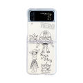 Line Pooh Bear Bass Light Year Applicable to Samsung zflip3/4 Phone Case Foldable Screen zfold2/3/4 Hard Shell. 