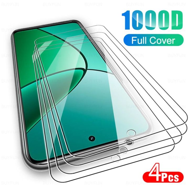 For Realme 12 Plus 5G 4Pcs Tempered Glass Protector for Realmi 12+ Realme 12 Plus 12+ 6.67 inch HD Tempered Film Full Screen Screen Protector