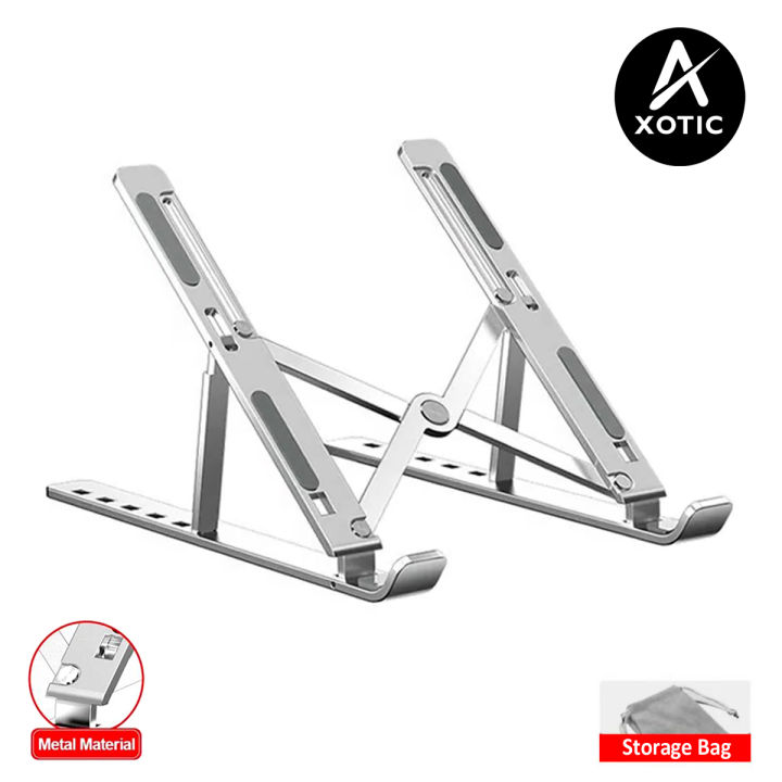 [Axotic] Metal Laptop Stand | Portable Aluminum Folding Adjustable ...