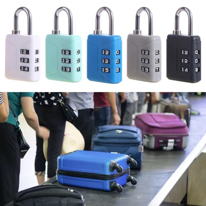 Portable 3 Dial Digit Suitcase Combination Lock Waterproof Mini ...