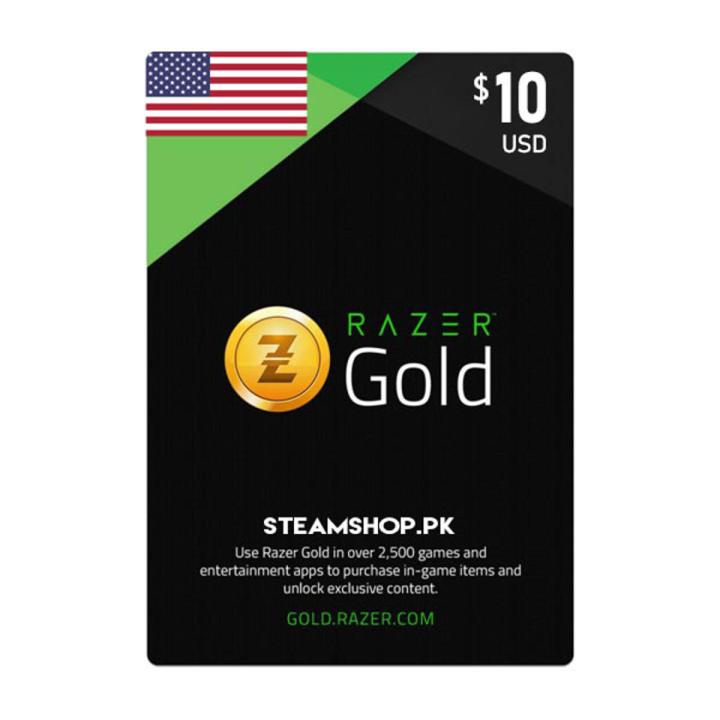 USD 10 Razer Gold Gift Card US