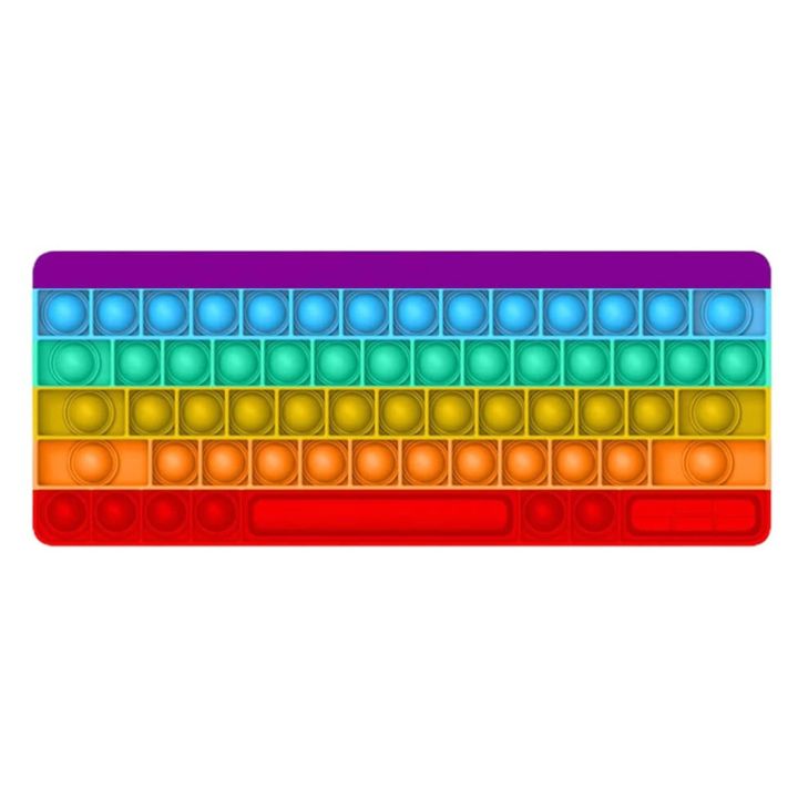Popit Keyboard pop it fidget toy special needs stress reliever, push bubble gadgets