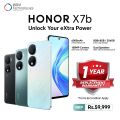 Honor X7b Android 13, Smartphone 4G, 8GB Turbo RAM + 256GB Storage, 108MP Triple Camera, 6.8 Inch 90Hz Display, 6000mAh Battery, 35W Super Charge, 6nm Snapdragon Processor, Dual SIM, 1 Year Replacement Warranty. 
