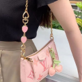 Cute Keychain Novelty Red 3D Bag Pendant Versatile Charm for Gift Personalization Women's Accessory Car Decoration Handbag. 