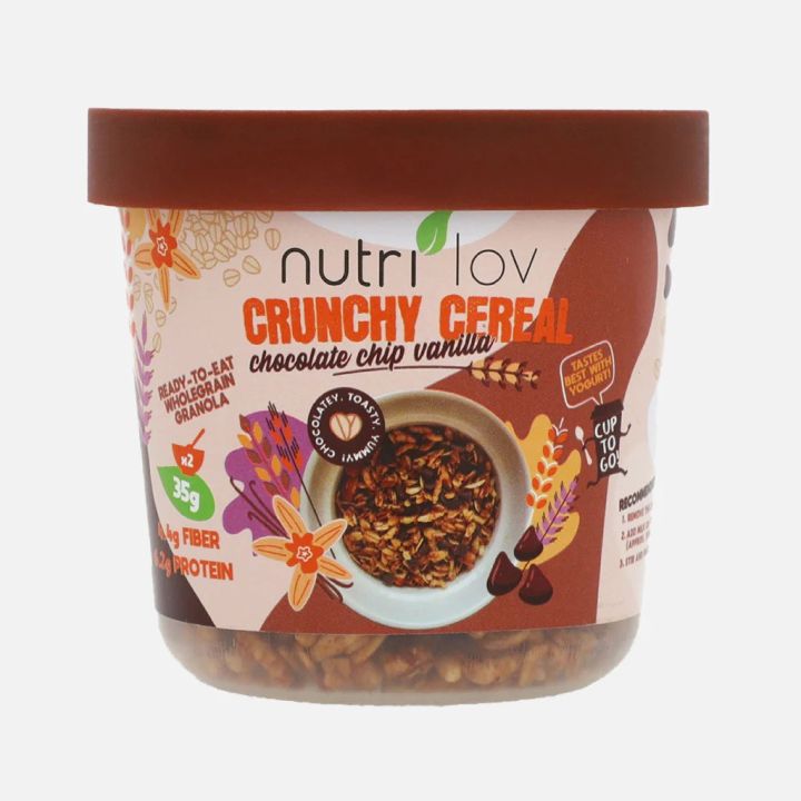 Nutri Love Crunchy Cereal Choclate chip Vanilla 70g