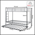 3 Story Bunk Bed/ 3 Step Bunk Bed/ Iron Bunk Bed. 