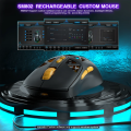 SOLAKAKA SM802 Wireless Gaming Mouse 10000 DPI Customized Macro Replaceble Switch RGB Gamer Mouse 63g Ultra-light. 