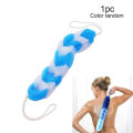 Back Bath Sponge Shower Body Exfoliate Strap Flower Mesh Net Shoulder Scrubber Long Sponge Shower Body Wash Brush Foaming (Multicolor). 