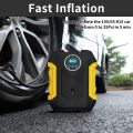Carsun 150 PSI Digital Car Tire Inflator Portable Air Compressor Pump with LED Lamp for Bikes Motorcycles (YELLOW). 