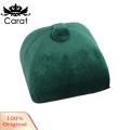 Carat Velvet Ring Box Vintage Double Opening Ring Box for Wedding Engagement. 