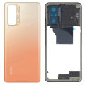 Xiaomi Redmi Note 10 Pro Middle Frame Housing with Power and Volume Buttons and Replacement Battery Back Door For Xiaomi Redmi Note 10 Pro - Orange. 