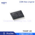 5 Pcs/Lot STM8S103F3P6 TSSOP-20 8S103F3P6 8-bit MCU microcontroller. 