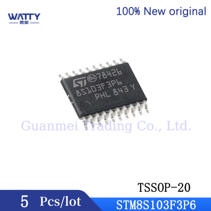 5 Pcs/Lot STM8S103F3P6 TSSOP-20 8S103F3P6 8-bit MCU microcontroller
