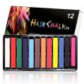 Hair Chalk, Hair Chalk Pens, Temporary Hair Chalk-Washable Hair Color Safe For Kids And Teen - For Party, Girls Gift, Kids Toy, Birthday Christmas Gifts For Girls,12 Bright Colors. 