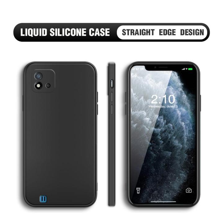 BILI for Realme C20 / Realme C20A / Realme C11 2021 Back Cover Ultra Thin Soft Luxury Square Multicolor Liquid Silicone Phone Case