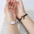 Best Friends Forever 3/4pcs/set Stitching Heart Pendant Necklace Three Colors Crystal Couple Friendship Necklace Gift Jewelry. 