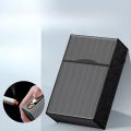 2 In 1 20 Cigarette Case Lighter Case USB Rechargeable Electronic Case Portable Windproof Smoking Accessories Gift for Men | FOCUS Upgraded Version Cigarette case holder 20pcs Cigarette Capacity Cigarette Box Smoking Accessary | Gift for Men. 