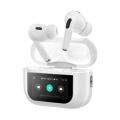 A9 Pro Touch Screen ANC/ENC Wireless Earbuds with Bluetooth 5.4, Double Noise Reduction, Bass Boosted Sound, and Long Battery Life for Android and iOS. 