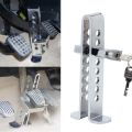 8 Holes Clutch Clasp Stainless Steel Car Brake Pedal Lock Anti-theft Device, 1 Piece. 