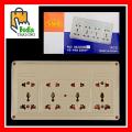 8 Ports Original LNlO Power Electric Multipurpose Extension Board-Power Extension/ Power Socket/Power supply Extension Lead without Wire. 