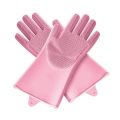1 Pair Silicone Pet Dogs Cats Hair Cleaning Bathing Grooming Massage Gloves. 