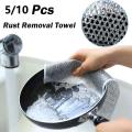 Non-Scratch Wire Dishcloth, Dishwashing Rags for Wet and Dry, Easy Rinsing, Reusable,for Kitchen Cleaning for Dishes, Sinks, Stove Tops. 