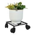 Rozy Heavy Duty Plant Pot Stand with Wheels – Durable Indoor & Outdoor Rolling Planter Caddy Trolley, Rustproof Metal Flower Pot Holder with 360° Rotating Wheels for Easy Mobility, Strong Load-Bearing for Home Garden Balcony Use. 