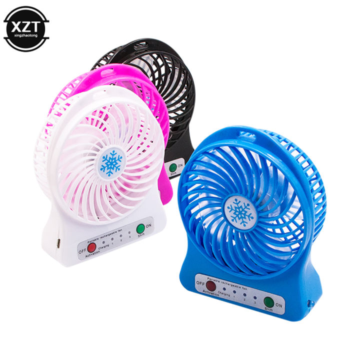 Portable Mini Fans Usb Charging rechargeable battery, Air Cooler Desktop Handheld Air Conditioner 3-Steps Speed Level,Best for PUBG lovers