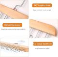 8 Hooks Adjustable Closet Hangers, Wooden Hangers for Belt Hanger for Tie Lingerie Belt Scarf Tie Storage Racks Foldable Hooks Wood Hanger Wardrobe Organizers for Men Women. 