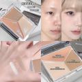 GDPN  Three Color Elf Concealer Palette   Conceal Dark Circles and Nasolabial Folds   Highlight and Conceal All-in-One Palette. 