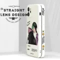 Hontinga for Samsung Galaxy A02S Case Handsome Green Hair Boy Side Design Phone Cover Liquid Silicone Full Cover Camera Shockproof Protective Case. 