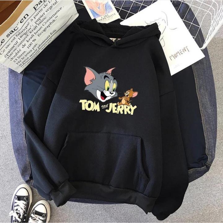 Black%20Tom%20And%20Jerry%20Fleece%20Full%20Sleeves%20Pull%20Over%20Hoodie%20For%20Women%20-%20Stay%20Cozy%20With%20Tom%20And%20Jerry%20-%20High%20Quality%20Fabric%20-%20Image%202
