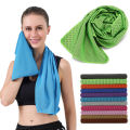 Instant Chill Microfiber Cooling Towel with Carabiner Case | Perfect for Sports, Yoga, Gym, and Outdoor Activities. 