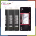 Artisan - Professional Sketch and Drawing pencils set,Art Pencil 12-Count(8B-2H) Drawing/Sketching Pencil Set of 12 in Metal Box. 