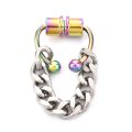 Nose Chain Ring Hip Hoop Non Piercing Nose Septum snag Ring Goth Magnet Nose Punk Body Jewelry Unusual Costume Jewelry. 