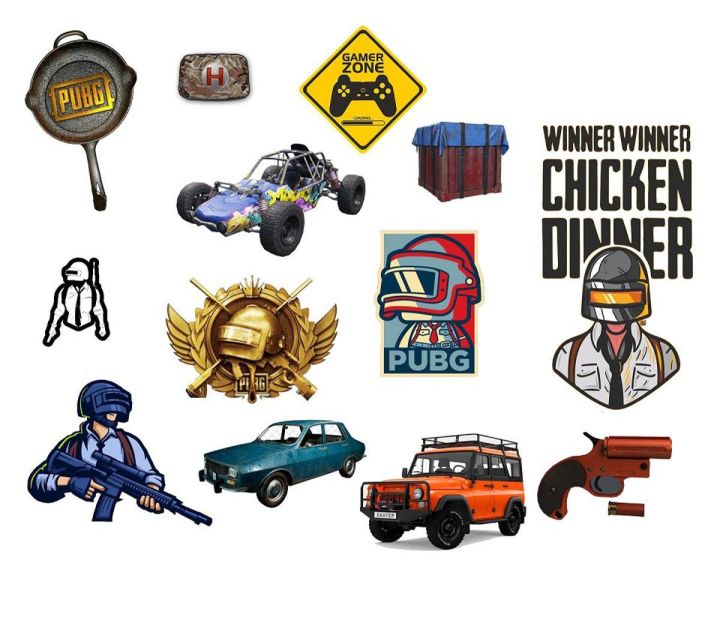 PUBG%20&%20Aesthetic%20Laptop%20Stickers%20(Pack%20of%2013)%20-%20Decals%20for%20Mobile,%20Laptop,%20Tablets%20&%20Journals%20-%202x3%20Inch%20Gaming%20Sticker%20Pack%20for%20Boys%20&%20Girls%20-%20Image%202