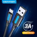 Vention Micro USB Cable 3A Fast Charging USB Data Cable 2M 3M For Samsung Xiaomi Huawei Android Mobile Phone USB Charging cable. 
