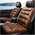Universal Front Car Seat Cushion with Straps – Soft Velvet Fabric for Extra Comfort (21 x 43 Inches). 