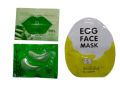 Amazing Face Skincare Kit For Girls - Deal of 3, 1 Pair of Eye Serum Mask, 1 Exfoliating Lip Mask and 1  Egg Face Mask , Kit for Smooth and Moisturizing Skin. 