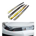 For Toyota Corolla Altis 2014 2015 2016 2017 Car Body Styling Cover Detector ABS Chrome Trim Front Up Grid Grill Grille Hoods 4pcs. 