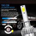 C6 H4 LED Car Headlight LED 36W 3800LM TOTAL 7600LM PAIR ,  2PCS C6 Original LED Headlight COB Car Bulbs Auto Headlamp Fog Lamp H4. 