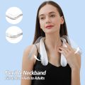 Portable Rechargeable Neck Fan USB Hands Free Cooling Fan | Wearable Mini Air Cooler | 3 Speed Bladeless Hanging Fan for Travel Office Gym Outdoor. 
