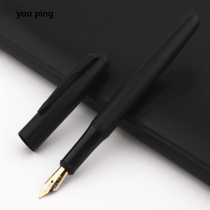 New High Quality 398 Matte black Business Office Fountain Pen New School Student Stationery Supplies