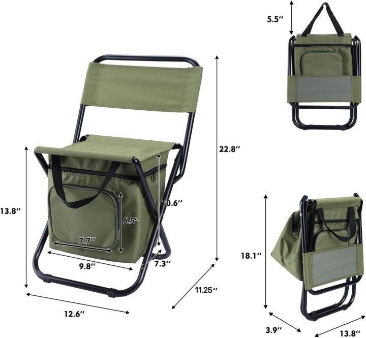LEADALLWAY%20%20Fishing%20Chair%20with%20Cooler%20Bag%20Compact%20Fishing%20Stool%20Foldable%20Camping%20Chair%20-%20Image%203