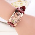AliExpress/Ebay Fashion Vintage Style Women's Watch Brand Quartz Watch Genuine Leather Ladies Watch. 