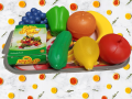 Artificial Food Toy For Kids Pretend Play Plastic toys Mix Bag Full kitchen Toy Playset. 